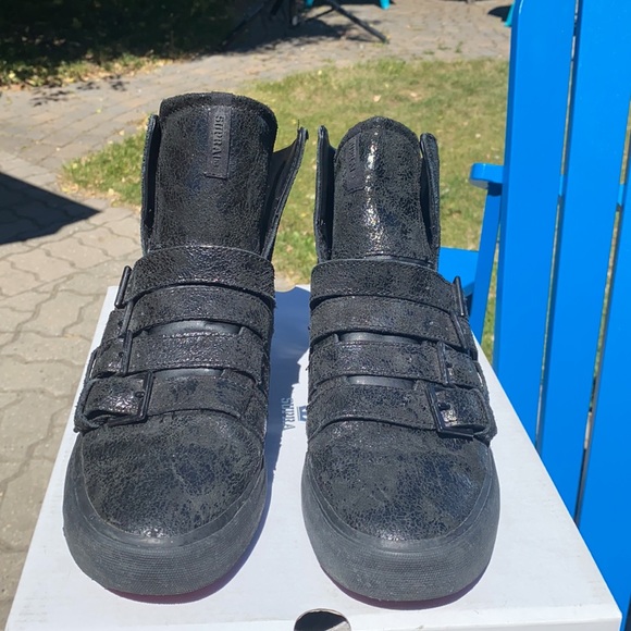 Supra Strapped 2 in Black Fullgrain Distressed - Picture 2 of 7